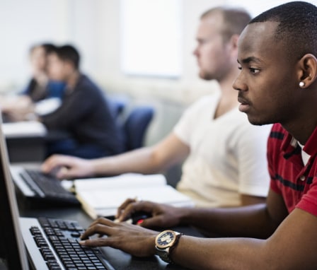 Students in computer lab